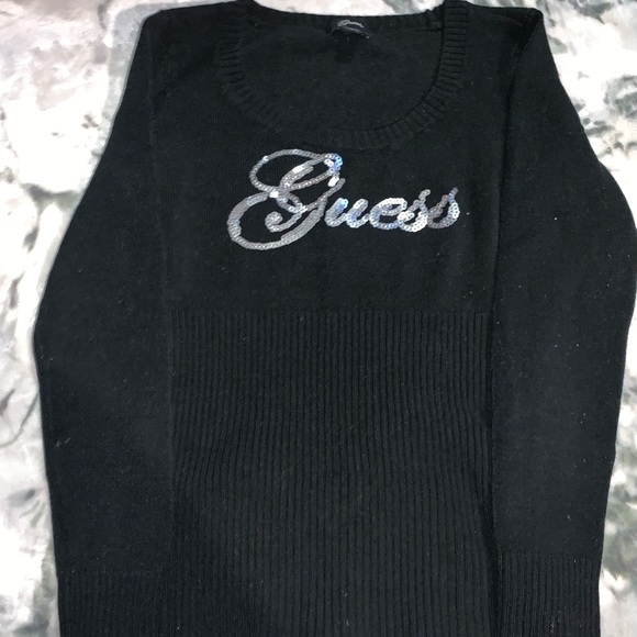Black guess long sleeve shirt - Picture 1 of 5